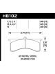 Hawk Stoptech AP Racing 6 DTC-30 Race Brake Pads