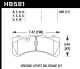 Hawk For 09 Nissan GT-R R35 HP+ Street Front Brake Pads