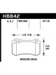 Hawk For 05-10 Mercedes SLK Class HPS 5.0 Rear Brake Pads