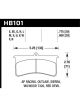 Hawk DTC-50 Wilwood SL/AP Racing/Outlaw 20mm Race Brake Pads