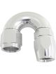 Aeroflow 570 One-Piece Full Flow 180 Degree Hose End -10AN Silver