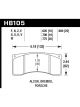 Hawk Brembo/Alcon DTC-60 Race Brake Pad Sets