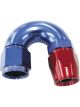 Aeroflow 570 One-Piece Full Flow 180 Degree Hose End -12AN Blue/Red