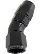 Aeroflow 570 One-Piece Full Flow 30 Degree Hose End -8AN Black
