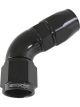 Aeroflow 570 One-Piece Full Flow 60 Degree Hose End -4AN Black