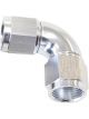 Aeroflow 90 Degree Full Flow Female Coupler -8AN Silver