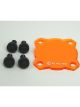 KC Hilites Shield For FLEX LED Single Light Single Amber