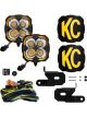 KC Hilites FLEX ERA 4 2-Light 80W Spot Beam Pillar Mount For Jeep 18-21 JL JT