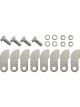 Aeroflow Replacement Merge Collector Tabs x 8 Tabs & x 4 Bolts