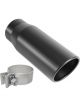 MagnaFlow Tip Black Coated w/ Clamp Single Wall Round Outlet 4in Diamet