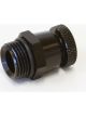 Aeroflow Drain Valve -10 ORB Black With 1/8