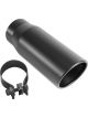 MagnaFlow Tip Stainless Black Coated Single Double Round Single Outlet 5