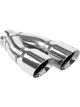 MagnaFlow Double Wall 3in Dual Round Polished Tip 2.25in Inlet