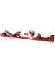 Aeroflow Billet Throttle Cable Bracket 4500 Dominator Style Red