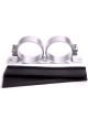Aeroflow Bosch Dual Fuel Pump Bracket Silver AF64-2015S)