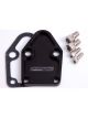 Aeroflow Billet Fuel Pump Block-Off Plate Black For SB Chevy