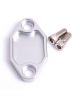 Aeroflow Billet Fuel Pump Block-Off Plate Silver For Holden V8