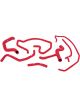 Mishimoto For 02-04 Ford Focus SVT Red Silicone Hose Kit