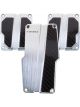 NRG Brushed Aluminum Sport Pedal M/T Silver w/Black Carbon