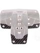 NRG Aluminum Sport Pedal A/T Silver w/Black Carbon