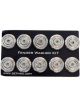 NRG M-Style Fender Washer Kit TI Series M6 Bolts For Plastic Silver W…