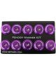 NRG Fender Washer Kit w/Color Matched M6 Bolt Rivets For Plastic Purp…