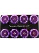 NRG Fender Washer Kit w/Color Matched M8 Bolt Rivets For Plastic Purp…