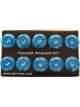 NRG Fender Washer Kit w/Color Matched M6 Bolt Rivets For Plastic Blue…
