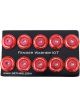 NRG Fender Washer Kit w/Color Matched M6 Bolt Rivets For Plastic Red…
