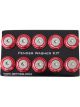 NRG Fender Washer Kit w/Rivets For Plastic Red Set of 10
