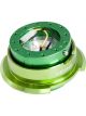 NRG Quick Release Kit Gen 2.8 Green Body / Titanium Chrome Ring