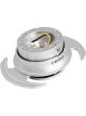 NRG Quick Release Kit Gen 3.0 Silver Body / Silver Ring w/Handles