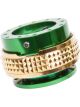 NRG Quick Release Kit Pyramid Edition Green Body / Chrome Gold Py…