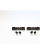 Aeroflow Billet EFI Fuel Rails Black For Subaru EJ25
