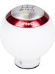 NRG Shift Knob White Includes 4 Interchangeable Rings