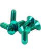 NRG Steering Wheel Screw Upgrade Kit Conical Green