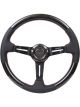 NRG Carbon Fiber Steering Wheel 350mm /1.5in. Deep Leather Trim w/R…