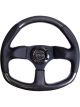 NRG Carbon Fiber Steering Wheel 320mm Flat Bottom & Leather Trim w/…