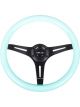 NRG Classic Wood Grain Steering Wheel 350mm Minty Fresh Color Grip…