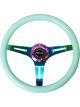 NRG Classic Wood Grain Steering Wheel 350mm Minty Fresh Color w/Ne…