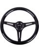 NRG Classic Wood Grain Steering Wheel 350mm Black Sparkled Grip w…