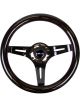 NRG Classic Wood Grain Steering Wheel 310mm Black w/Black Chrome 3…