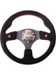 NRG Reinforced Steering Wheel 320mm Blk Suede w/Dual Buttons