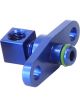 Aeroflow Fuel Rail Adapter Blue For Mitsubishi Evo 10 - 40mm Centres