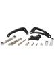 Aeroflow Low Mount Billet Alternator Bracket For SB Chev Black