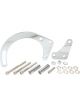 Aeroflow Low Mount Alternator Bracket Chrome With Short Water Pump