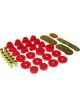 Prothane For 67-72 Chevy K10 Blazer Body Mount Kit Red