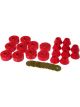 Prothane For 78-80 Chevy K10 Blazer Body Mount Kit Red