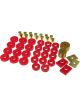 Prothane For 55-57 Chevy Full Sedan Body Mount Red