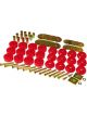 Prothane For Chevy Conv Impala / Belair Body Mount Kit Red